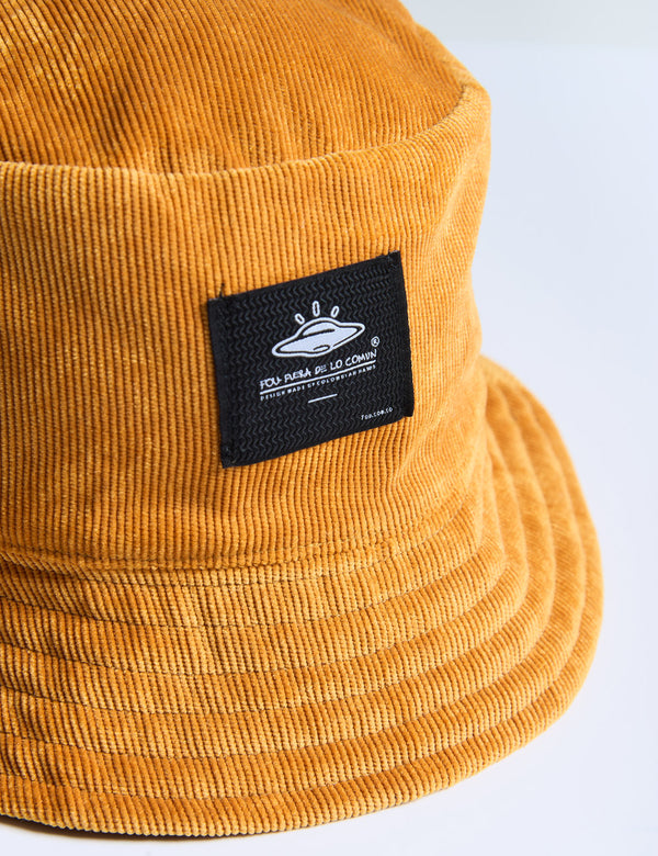 Fisher Hat duplex Mostaza + Chocolate Unisex