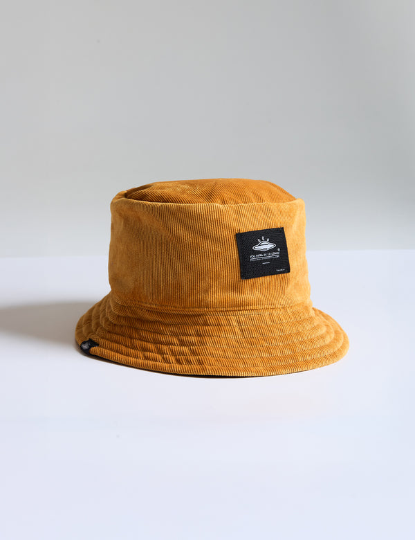 Fisher Hat duplex Mostaza + Chocolate Unisex