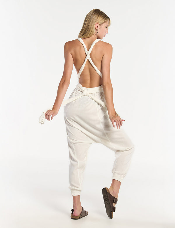 Jumper Tiras cruzadas Mooring crudo Mujer