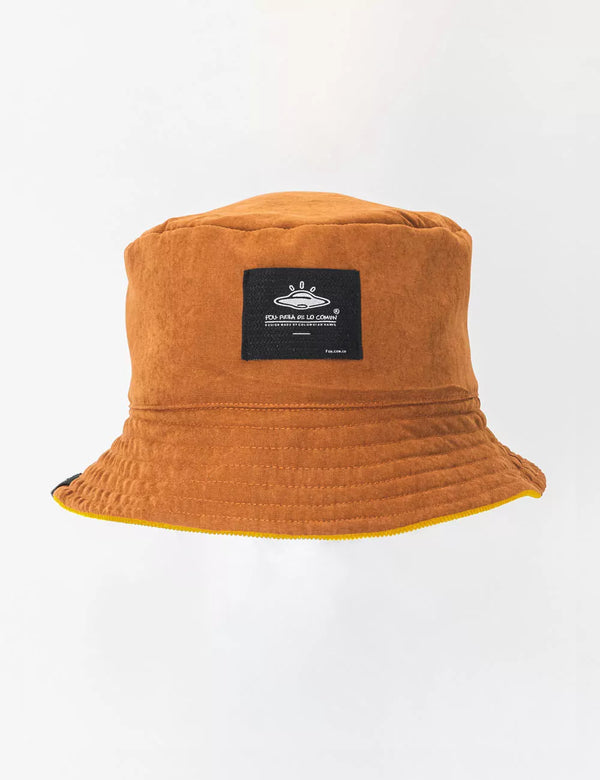 Fisher Hat duplex Mostaza + Chocolate Unisex