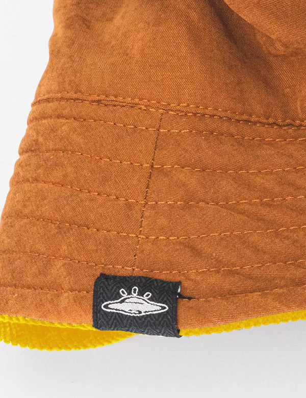 Fisher Hat duplex Mostaza + Chocolate Unisex