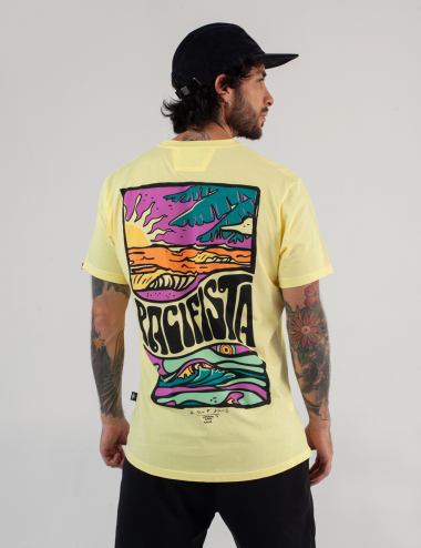 Camiseta Regular Fit Pacifista amarillo Hombre