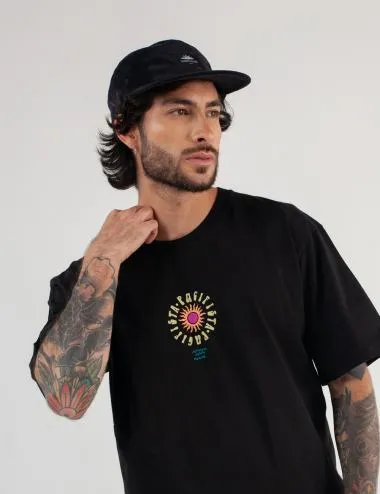 Camiseta Oversize Pacifista negro Hombre