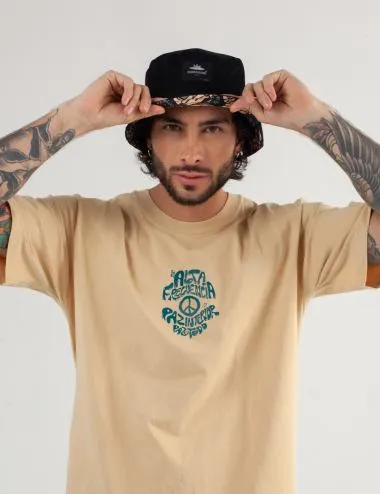 Camiseta Oversize Alta Frecuencia arena Hombre