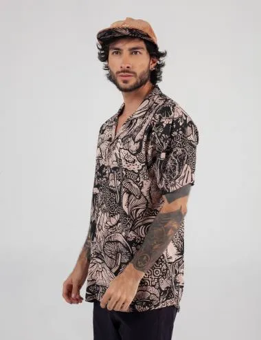 Camisa Cuello Sport manga corta Landsky coral Hombre