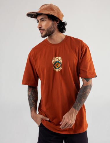 Camiseta Oversize Ladder terracota Hombre