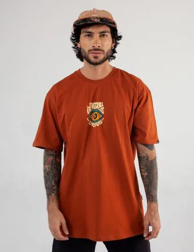 Camiseta Oversize Ladder terracota Hombre