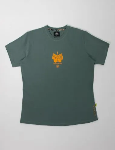 Camiseta Regular Fit Littler Wing verde pino Unisex