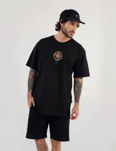 Camiseta Oversize Pacifista negro Hombre