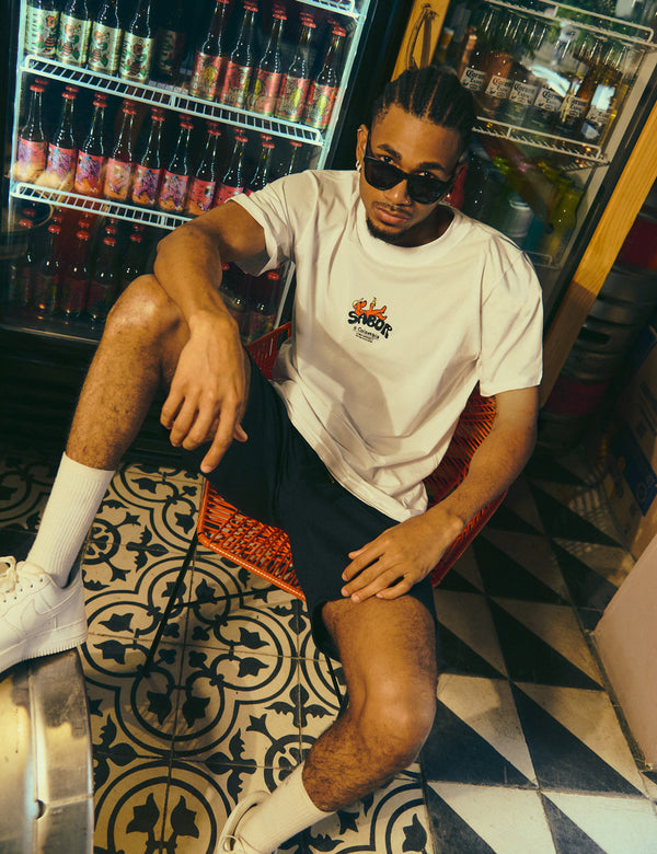Camiseta Regular Fit Sabor a Colombia blanco Unisex