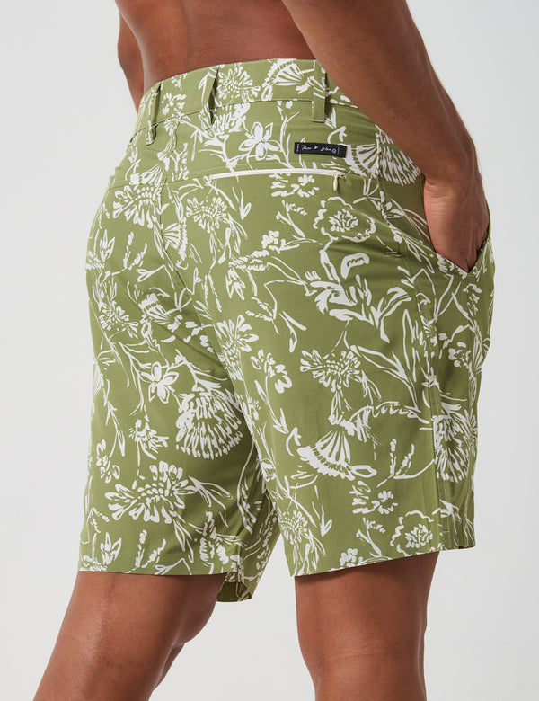 Recess Short 18" Verde + beige Hombre