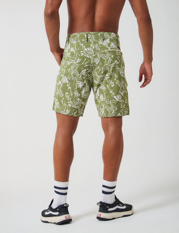 Recess Short 18" Verde + beige Hombre