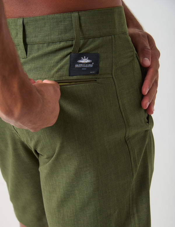 Recess Short 18" Verde militar Hombre