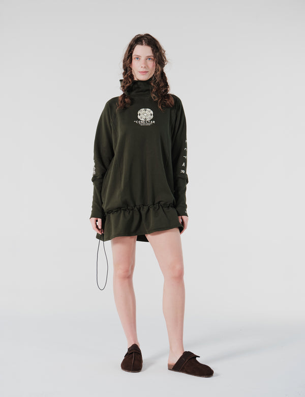 Vestido Loose Fit Pachacutep Verde Militar Mujer