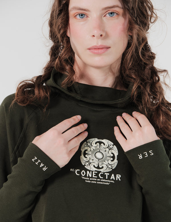 Vestido Loose Fit Pachacutep Verde Militar Mujer
