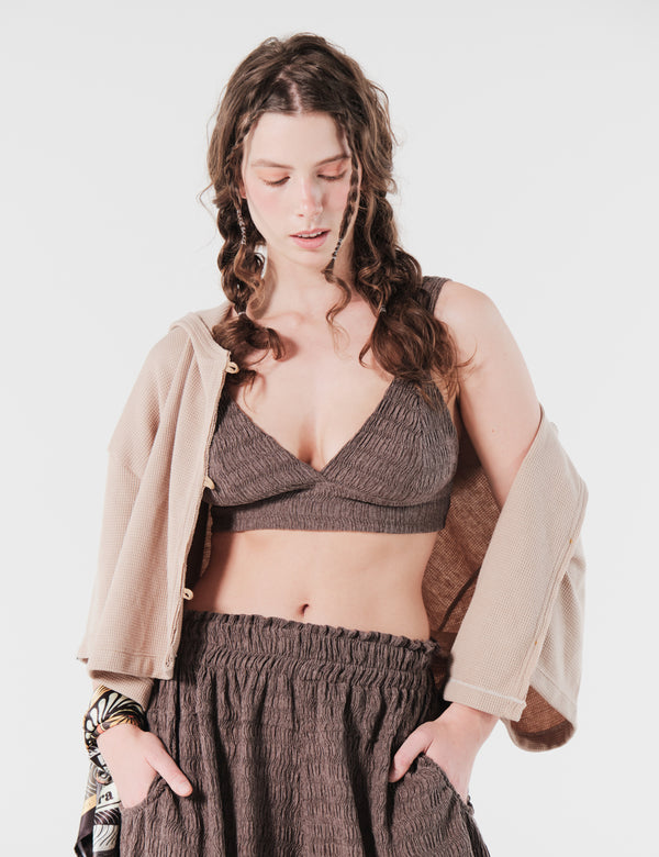 Camisa Oversize Con Capucha Pulso Kaky Mujer