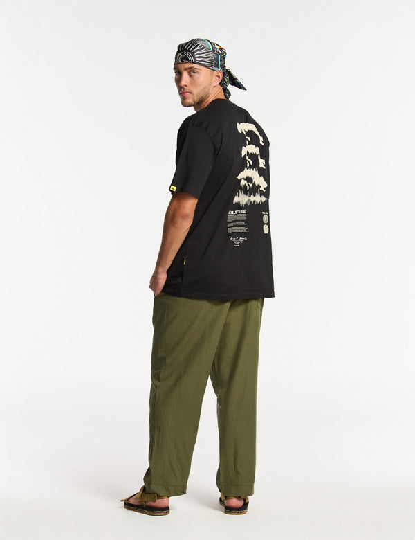 Camiseta Oversize Solfeggio  negro Hombre