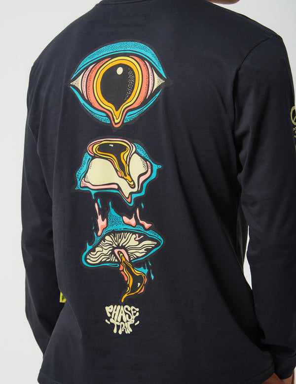 Camibuso Regular Fit ON THE TRIP negro Unisex