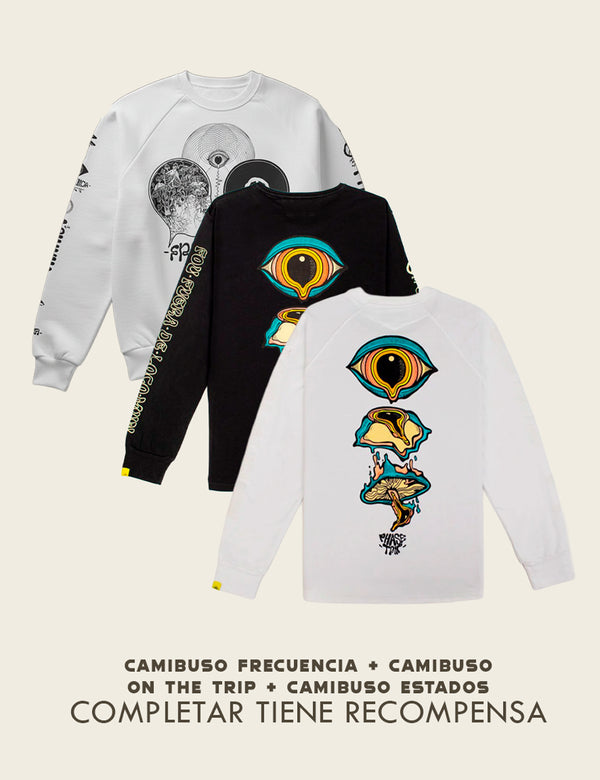 Camibuso Manga Ranglan Frecuencia crudo Unisex