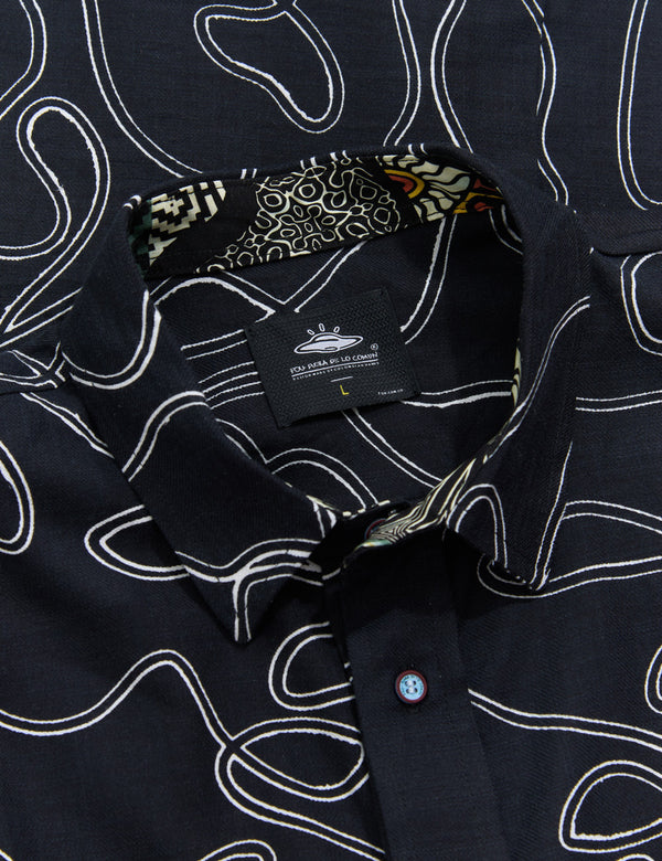 Camisa Regular Fit Born negro Hombre