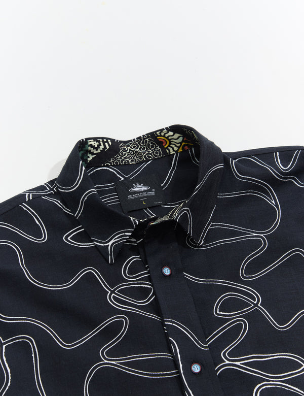 Camisa Regular Fit Born negro Hombre