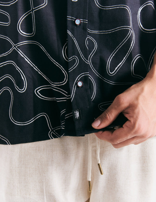 Camisa Regular Fit Born negro Hombre