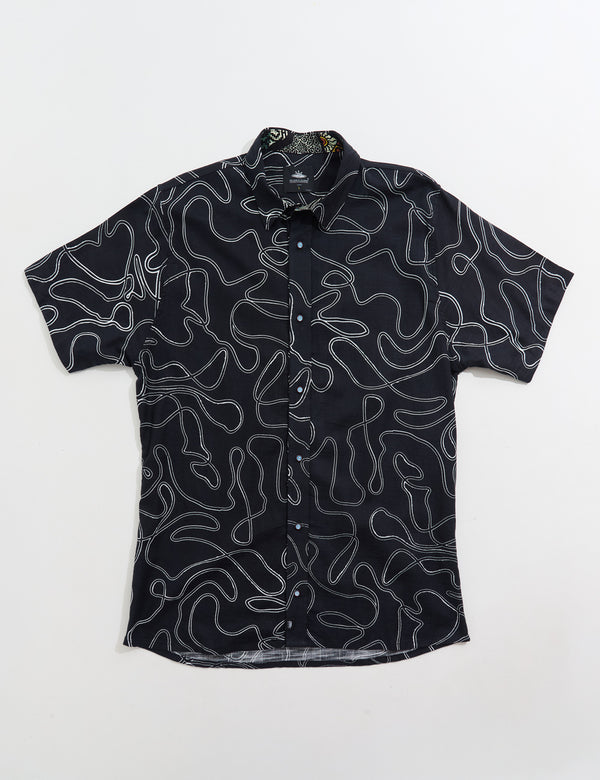 Camisa Regular Fit Born negro Hombre