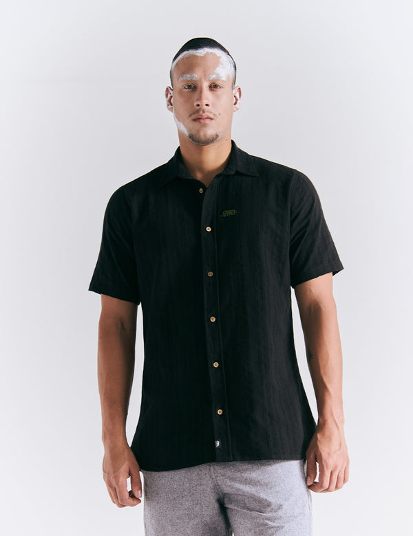Camisa Regular Fit Coal negro Hombre