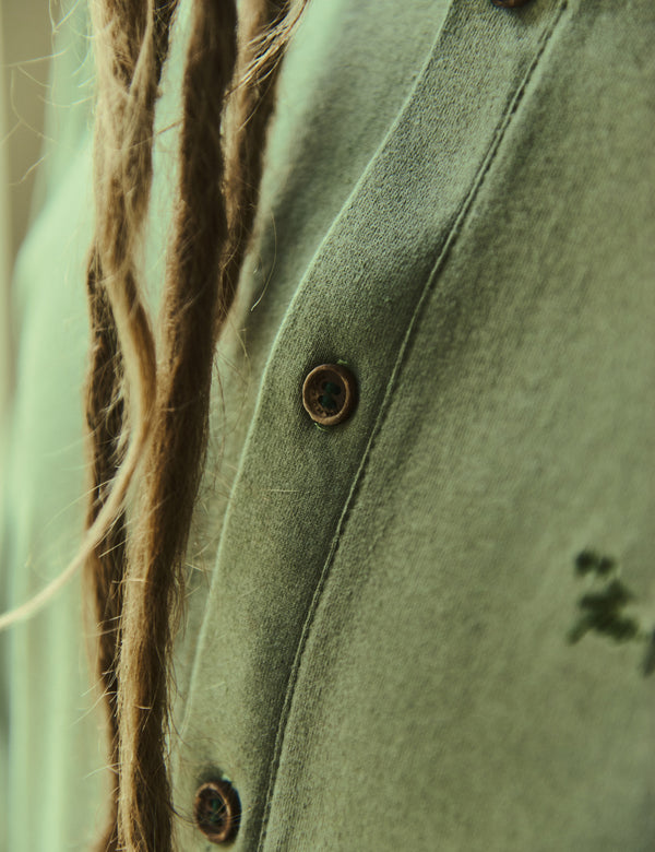 Camiseta Cuello Sport manga corta  Mineral  verde Hombre