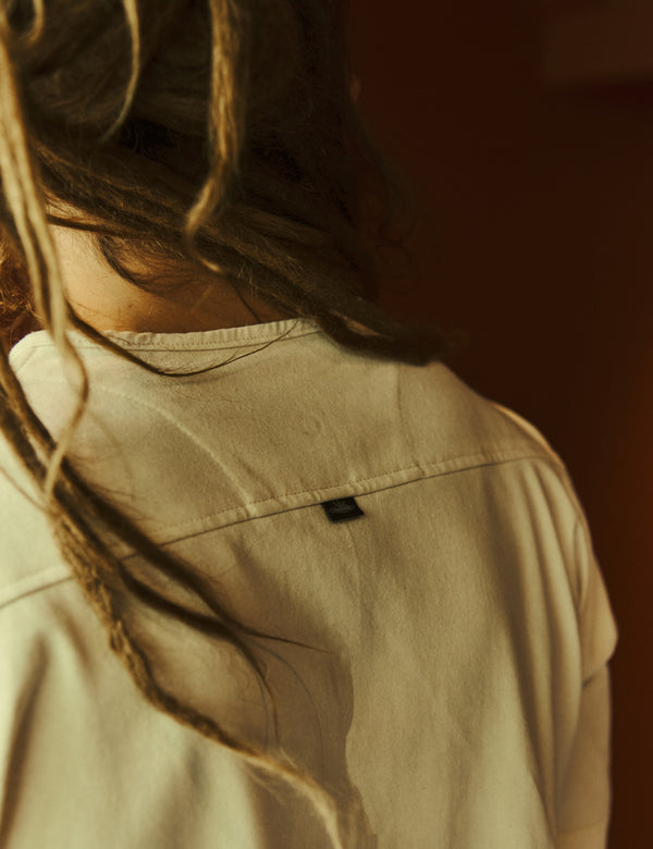 Camiseta Cuello Sport manga corta  Chalk  crudo Hombre