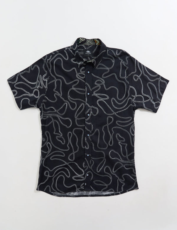 Camisa Regular Fit Born negro Hombre