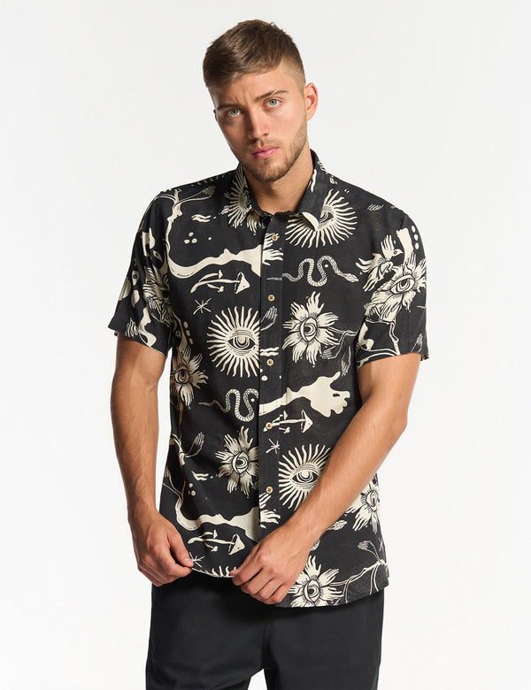  FOU Tienda  foutienda.myshopify.com camisa-regular-fit-chacras-negro-crudo-hombre      