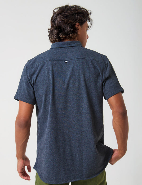 Camisa Regular Fit Mercurio Gris Oscuro Hombre
