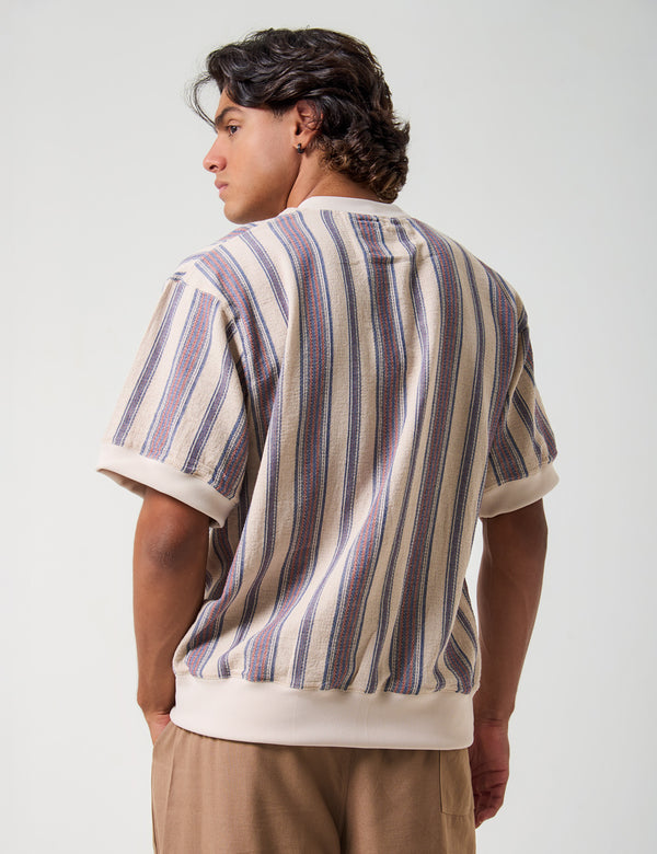 Camiseta Boxy fit Shoreline multicolor Hombre
