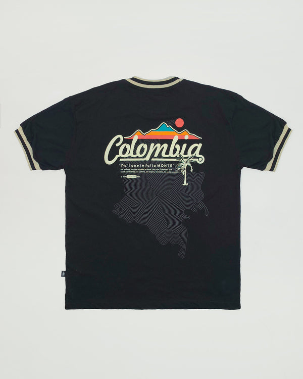 Camiseta Oversized Pal que le falta monte negro unisex