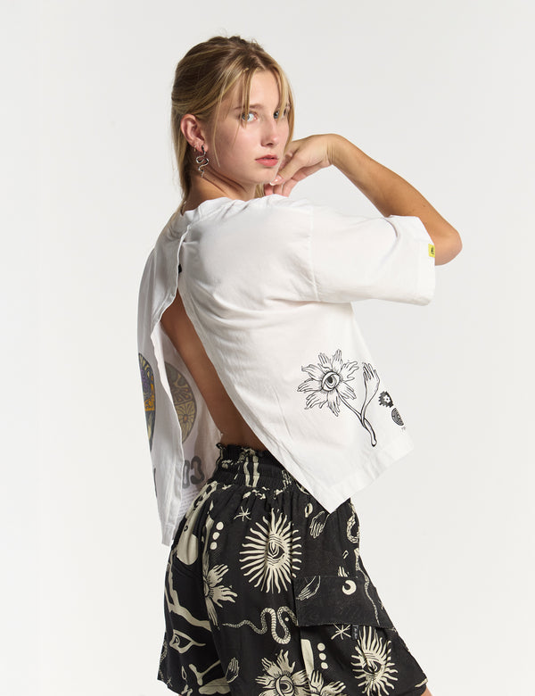 Camiseta Oversize Ucayali crudo Mujer