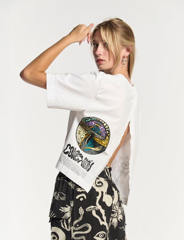 Camiseta Oversize Ucayali crudo Mujer