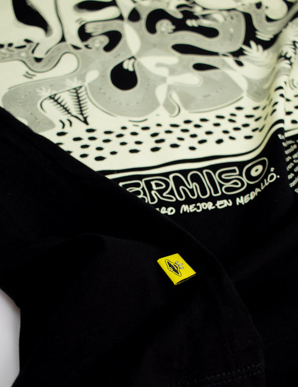 Camiseta Oversize Verbena negro Hombre