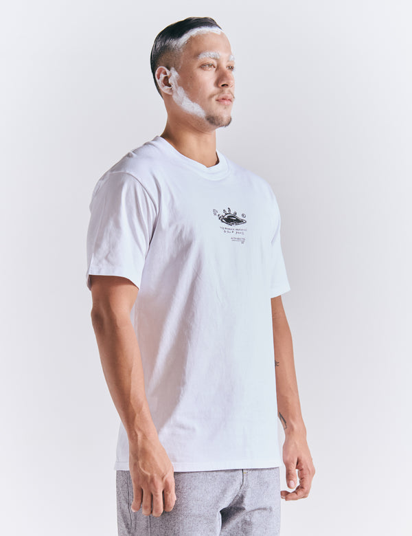 Camiseta Oversize Historia del arte  blanco Hombre