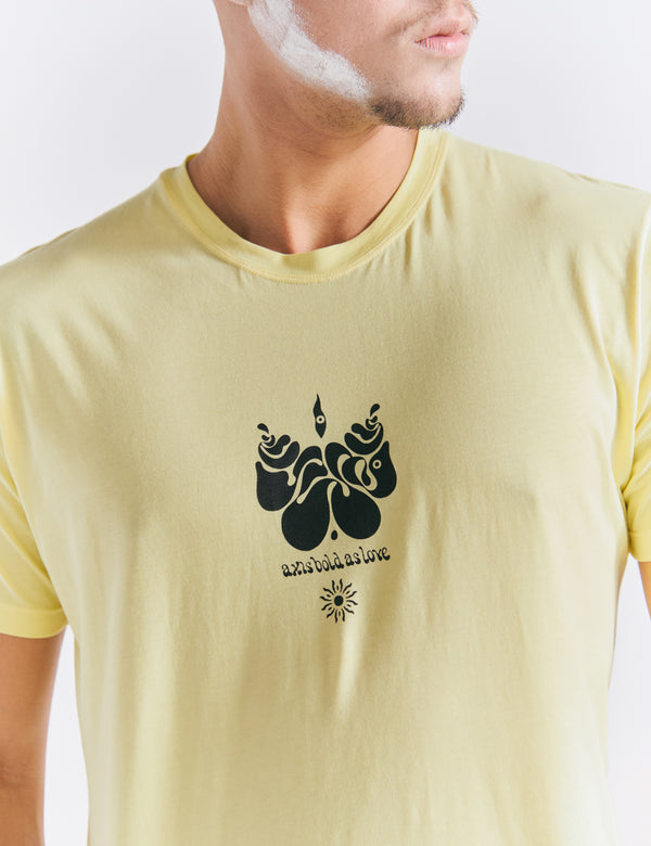 Camiseta Regular Fit Jimi hendrix  amarillo Hombre