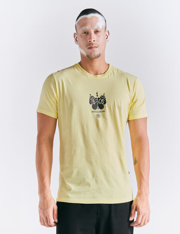 Camiseta Regular Fit Jimi hendrix  amarillo Hombre