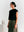 Camiseta Manga casco Puro Negro Mujer