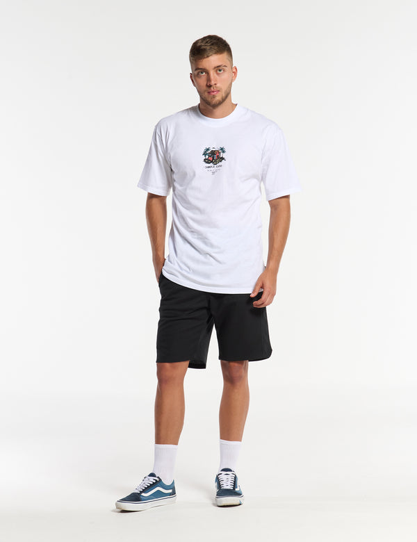 Camiseta Oversize Vida Simple  blanco Hombre