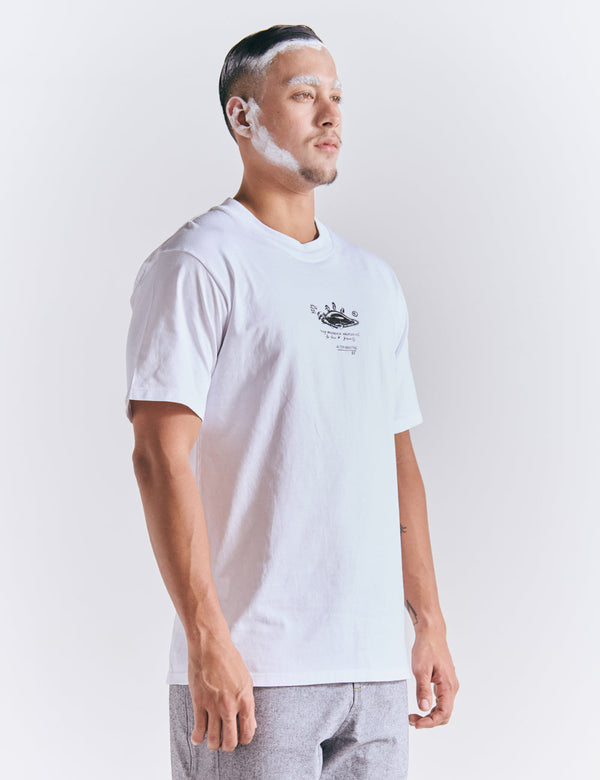 Camiseta Oversize Historia del arte  blanco Hombre