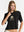 Camiseta Oversize Woody  negro Mujer