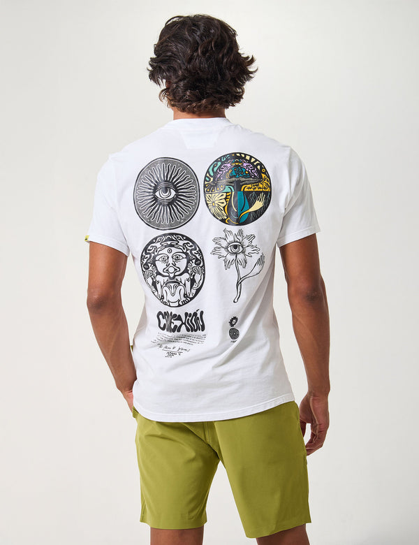 Camiseta Regular Fit Consciencia Esotérica  crudo Hombre
