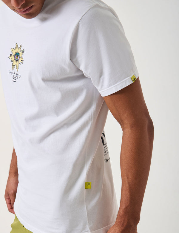 Camiseta Regular Fit Consciencia Esotérica  crudo Hombre