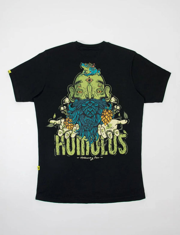 Camiseta Regular Fit Humulus negro Hombre