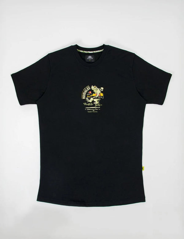 Camiseta Regular Fit Humulus negro Hombre
