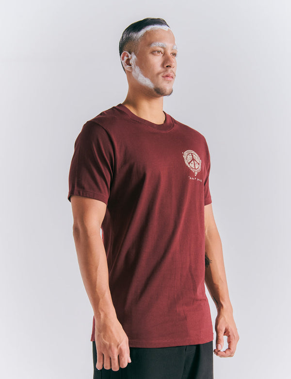 Camiseta regular fit Melt vinotinto Hombre